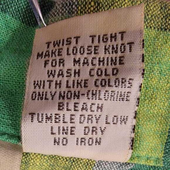 Sherry Taylor Checked Plaid Belted Shirt, Green, Size M, NWT - Picture 8 of 16